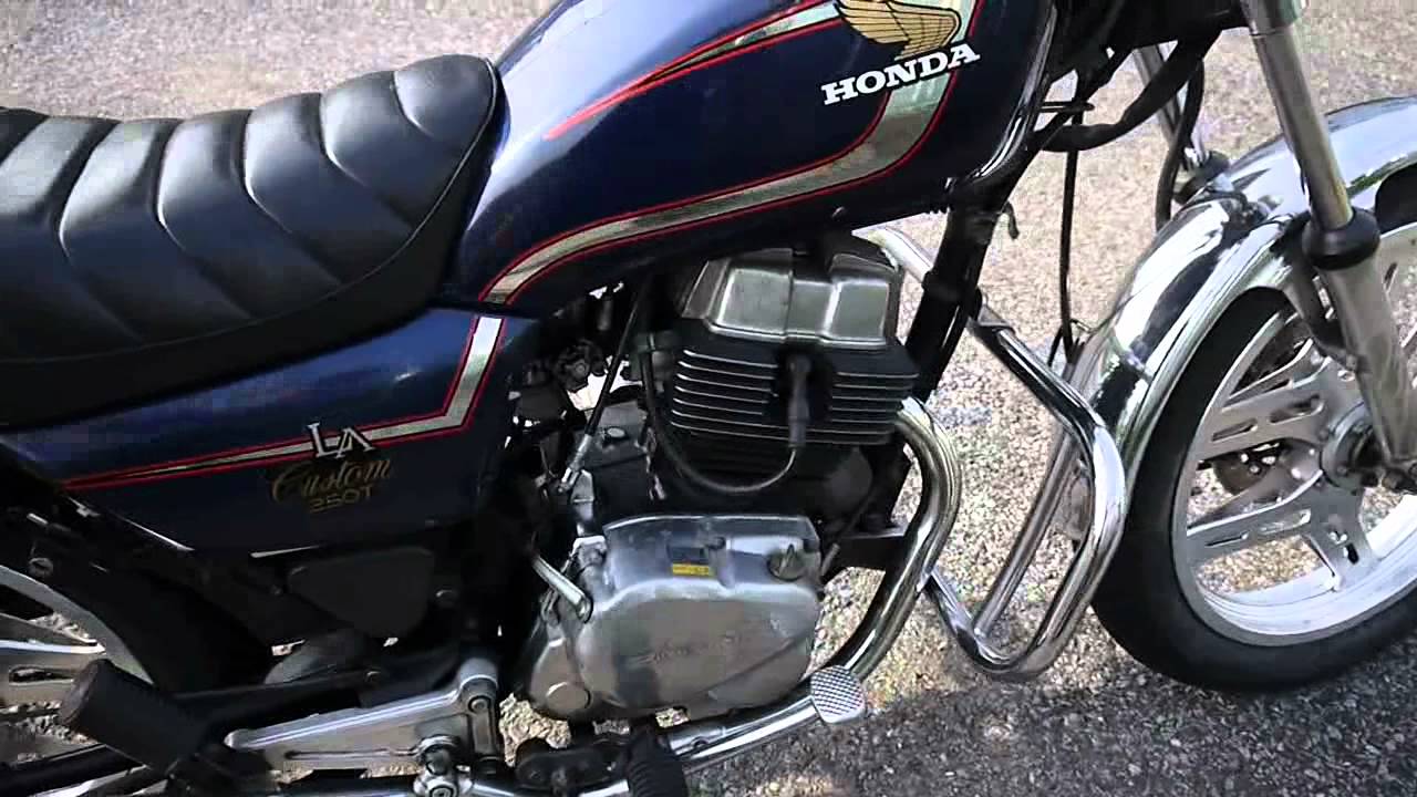 HONDA 250LAカスタム アイドリング - YouTube