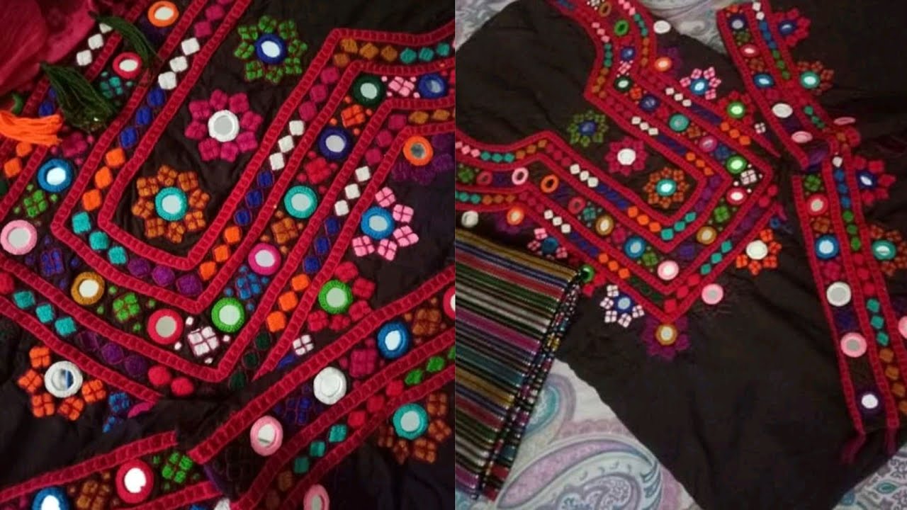 Sindhi Embroidry Gaj dress YouTube