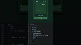 Snake 🐍⚕️ Game using HTML CSS3 and JavaScript #htmlcssjavascripttutorial #minigames #coding