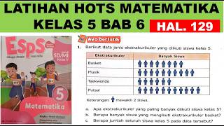 Ayo Berlatih Matematika Kelas 5 Halaman 129 - 130 Bab 6 Pengolahan Data