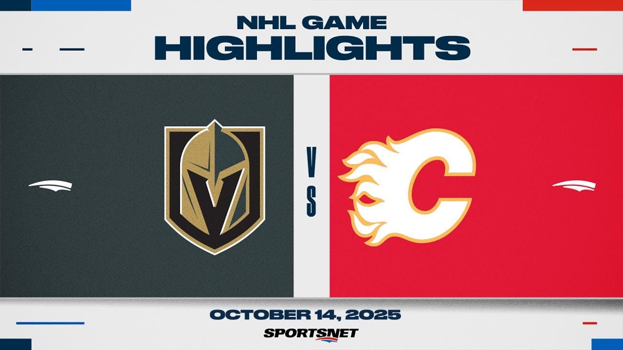 NHL Game Highlights | Golden Knights vs. Flames - October 14, 2025