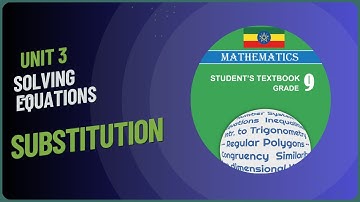 Substitution   Solving Systems of Linear Equations  Grade 9 Mathematics  Unit 3