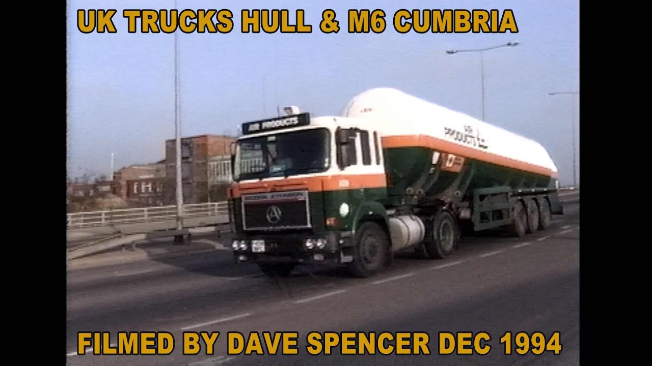 DS0195LORRIES M62 NEAR HUDDERSFIELD JULY 1995 BY DAVE SPENCER