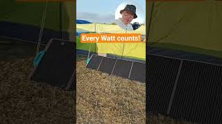 Portable Solar Panels are brilliant! #camping #offgrid #sustainability #power #energy #renewable
