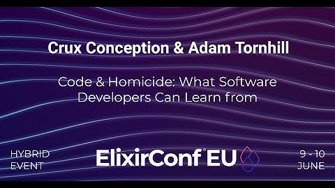 Code & Homicide: What Software Devs (..) from Offender Profiling | Crux Conception & Adam Tornhill
