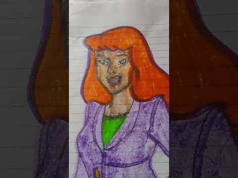 Alyssa's Drawing Years Is 1998 Daphne Scooby Doo on Zombie Island