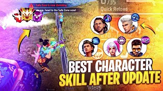 After Update Best Character Combination In Free Fire | Solo Rank Push Character Skills 2024