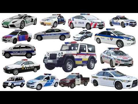 POLICE VEHICLES from Asia /Vietnam, Indonesia, Thailand, India, Japan / Transport