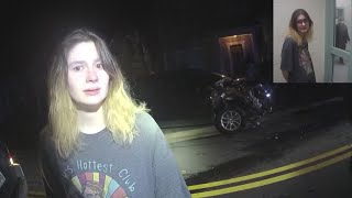 20-Year-Old Girl TOTALS 2 Cars Before DUI Arrest