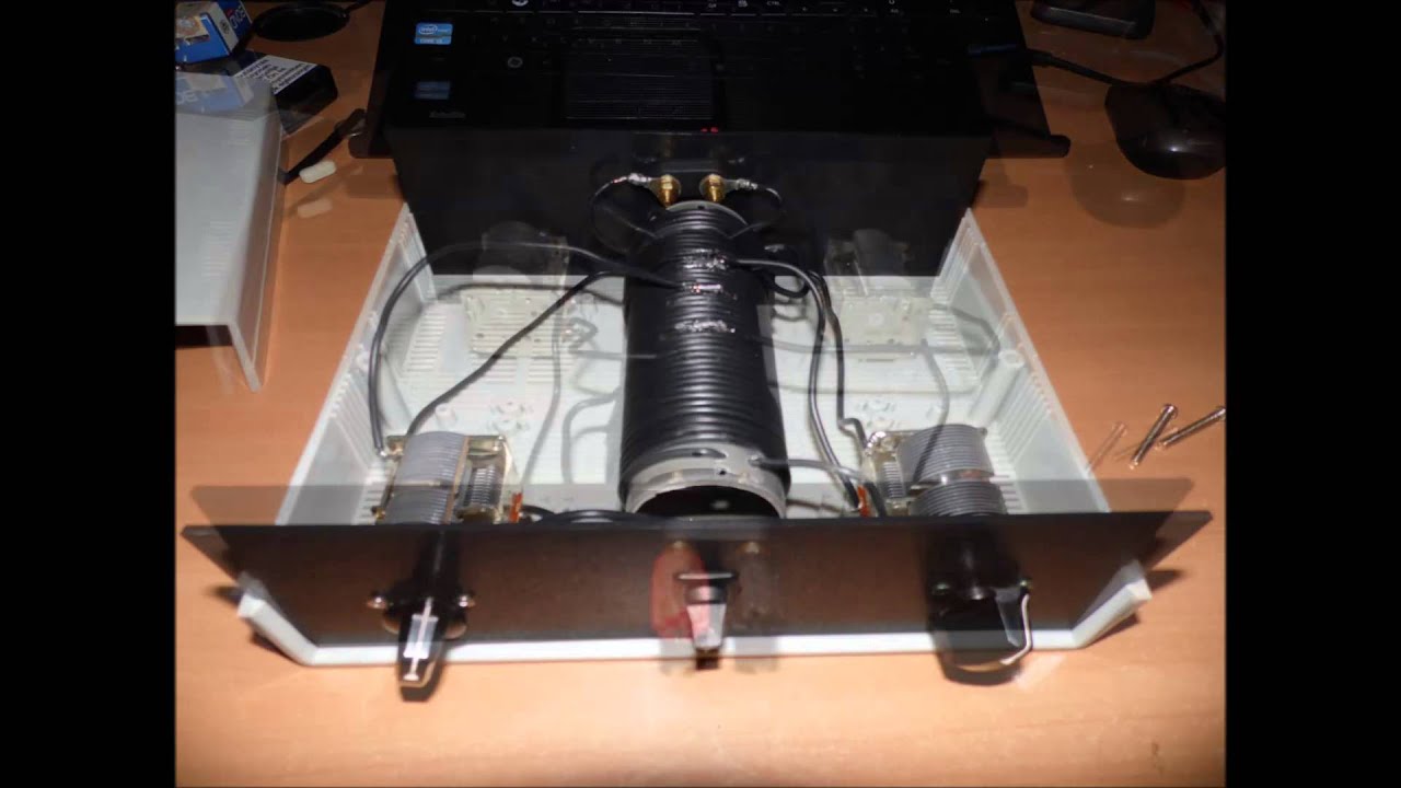 Z-Match aircore antenna tuner test version - YouTube
