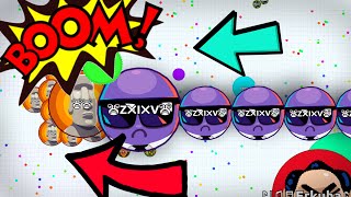 LEGENDARY HORIZONTAL LINE-POPSPLIT IN AGARIO (Agar.io)