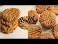 Healthy Peanut Butter Oatmeal Cookies - 2 ways | Cookies For Weight Loss |  peanut butter cookies