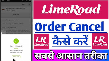 LimeRoad App Me Order Cancel Kaise Kare ! How To Cancel Order In Limeroid App