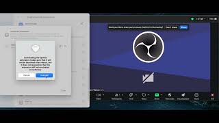 How to remove the OBS virtual camera after the OBS application has been deleted from a Mac