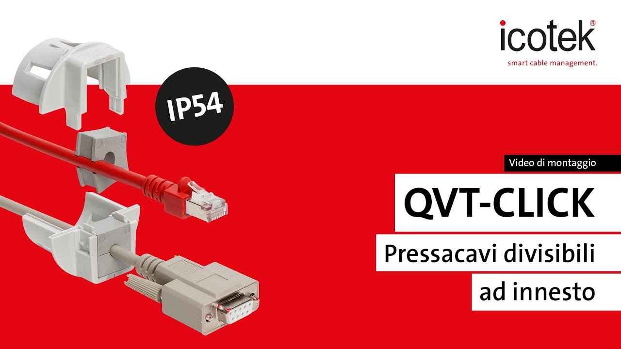 Pressacavi divisibili ad innesto QVT-CLICK | Montaggio | icotek
