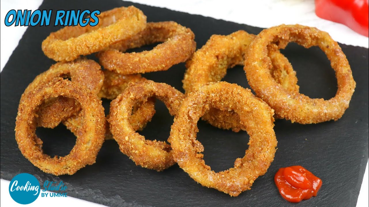 ফাস্টফুড স্টাইলে ক্রিস্পি অনিয়ন রিংস | How To Make Onion Rings | Home made Onion Rings | Onion Rings | Cooking Studio by Umme