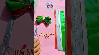 Hairclip Tutorial 12. Hairclip Bow Christmas Inspired #trending #hairaccessories #youtubeshorts
