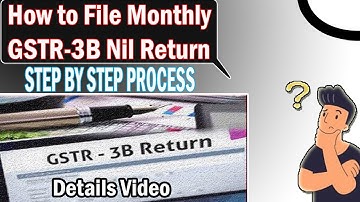 GSTR-3B// How to file Nil Gstr-3b return// Gst Return// Learning master