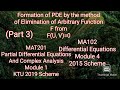 Formation of PDE eliminating f  from f(u, v)=0/KTU S3 Maths /MAT201/PDECA /Module 1/PDE