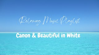 Canon & Beautiful in White - 療癒紓壓放鬆  #卡農 #canon #relaxing  #working #studying #music