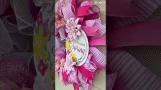 Spring Wreath available now at #danaconquersboutique on #etsy