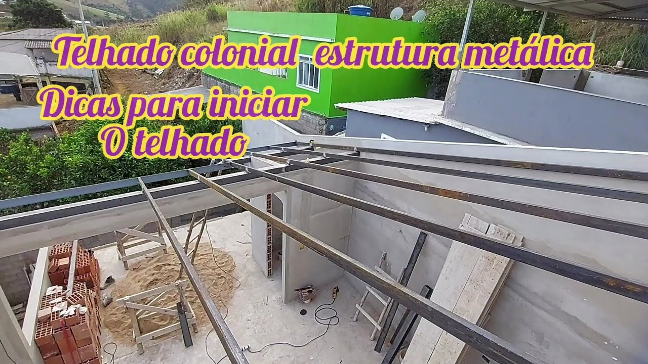 telhado colonial em estrutura metálica (video1)