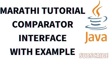 Comparator Interface in Java - Marathi Tutorial #javatutorial #javaprogramming #java #marathi