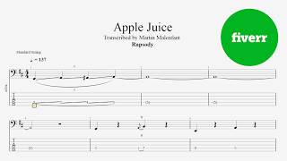 Rapsody - Apple Juice (bass tab)
