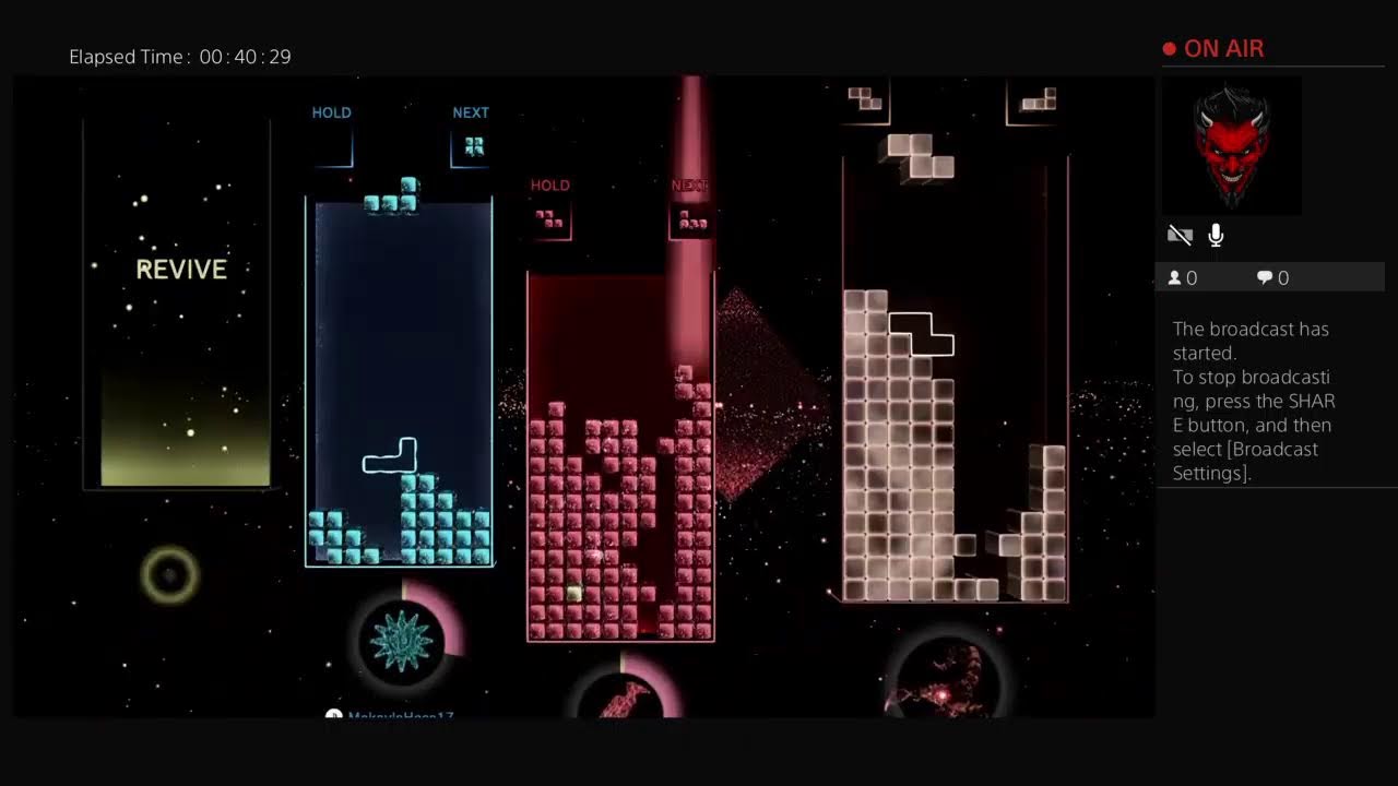 russrusshess584's Live PS4 broadcast Vr tetris