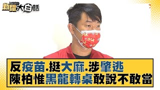 反疫苗.挺大麻.涉肇逃  陳柏惟黑龍轉桌敢說不敢當 新聞大白話 20211007