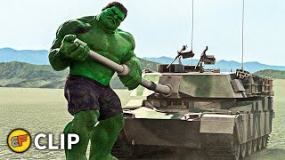 Hulk vs Tanks - Hulk Smash Scene | Hulk (2003) Movie Clip HD 4K