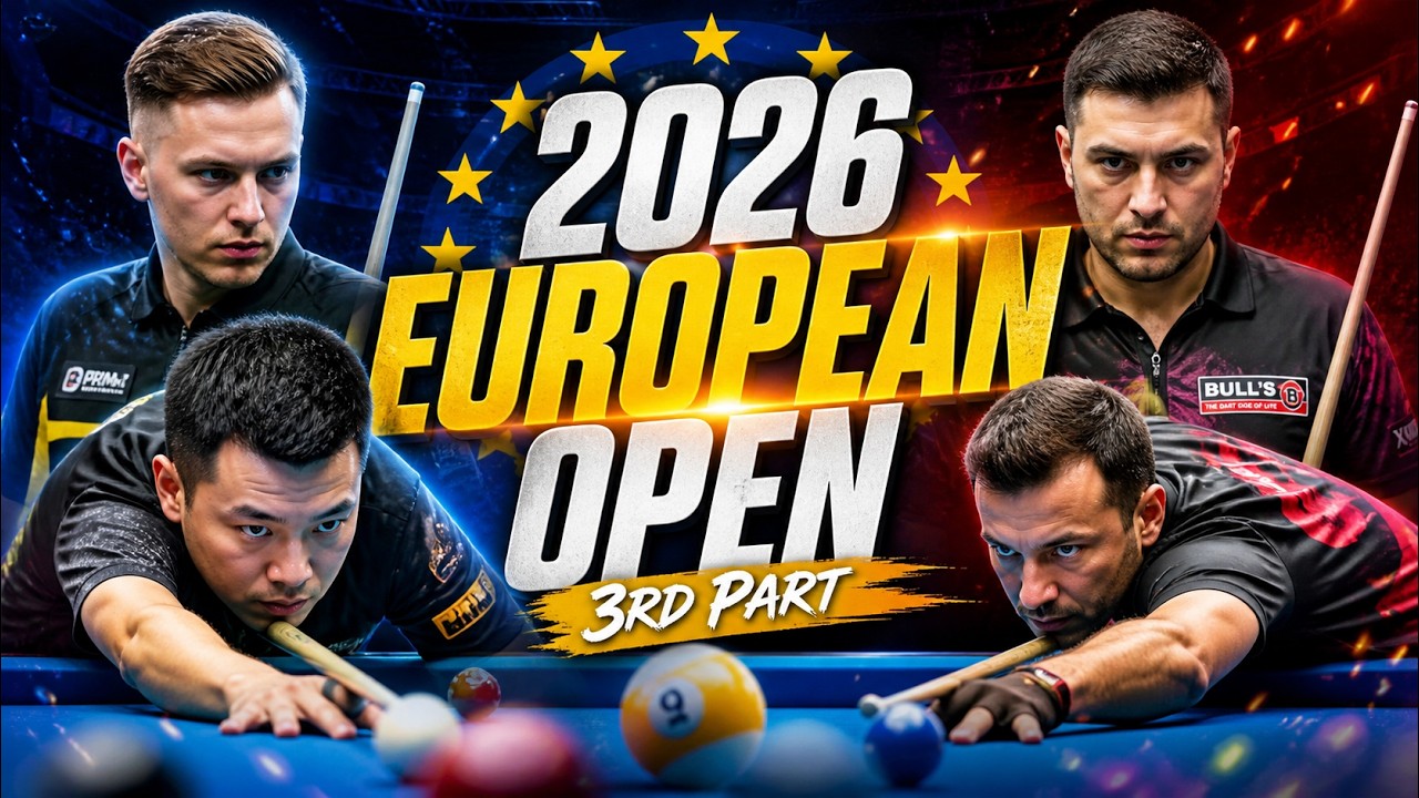 Image of video the 2026 European Open 3rd part  #billiards #9ballpool 2