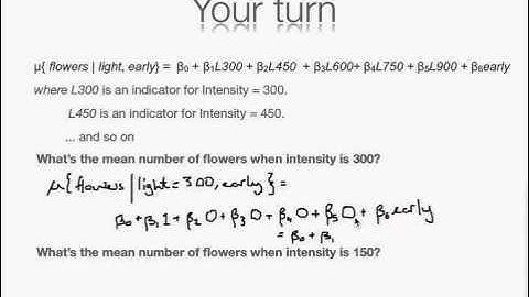 ST512: Finding the mean with multiple indicator variables