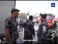 حريق مخزن اطارات مستعملة في