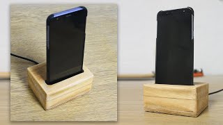 DIY Charging Dock - Wooden Phone Charger Stand