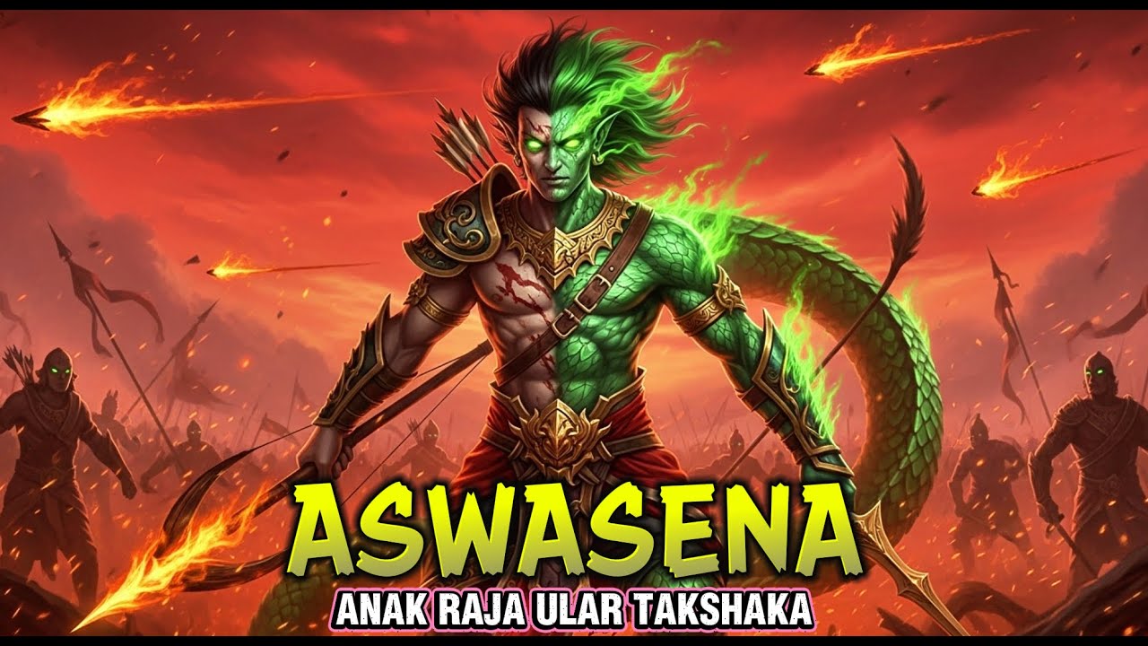 ASWASENA | ANAK RAJA ULAR TAKSHAKA YANG MENANTANG PARA DEWA DEMI BALAS DENDAM