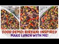 FOOD DEMO: RAW VEGAN BIRYANI INSPIRED LUNCH