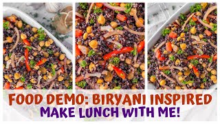 FOOD DEMO: RAW VEGAN BIRYANI INSPIRED LUNCH