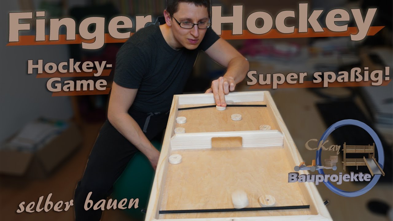 Finger Hockey selber bauen_DIY Hockey Game_super spaßiges Spiel YouTube
