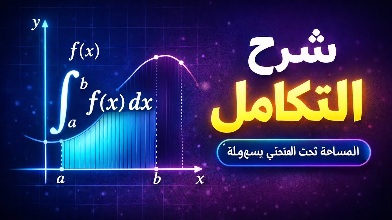 شرح موضوع التكامل وقوانينه هندسة كهروميكانيك 