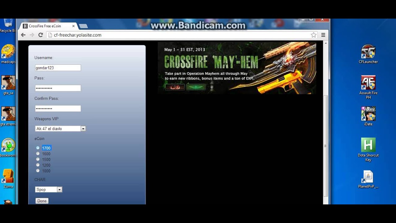 crossfire free ecoin 2014
