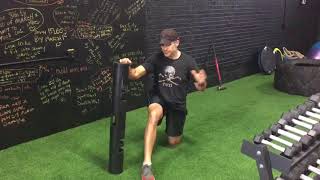 Kneeling 3D hip flexor stretch matrix