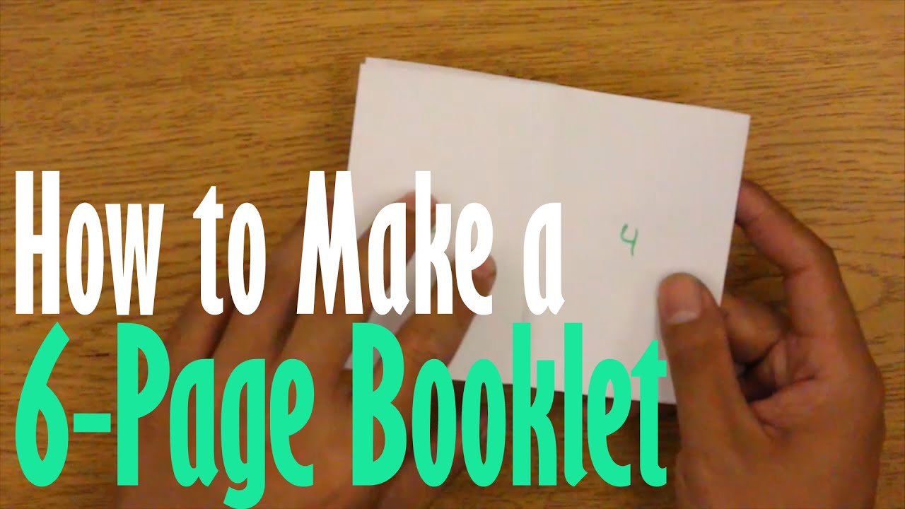 how to make booklet for assignment