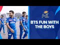 Bts with rohit surya ishan  tilak  mumbai indians