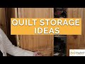 How I store all my QUILTS - QUICK TIPS with Kaye England