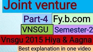 Joint venture b.com 1st year| Joint venture accounting| part-4|vnsgu 2015 question| f.y.b.com |sem-2