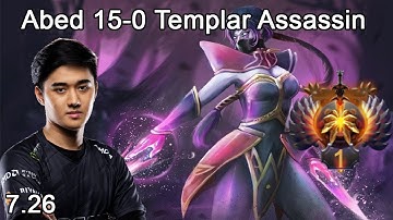 Abed Rank 1 Templar Assassin 15-0 stomp  7.26