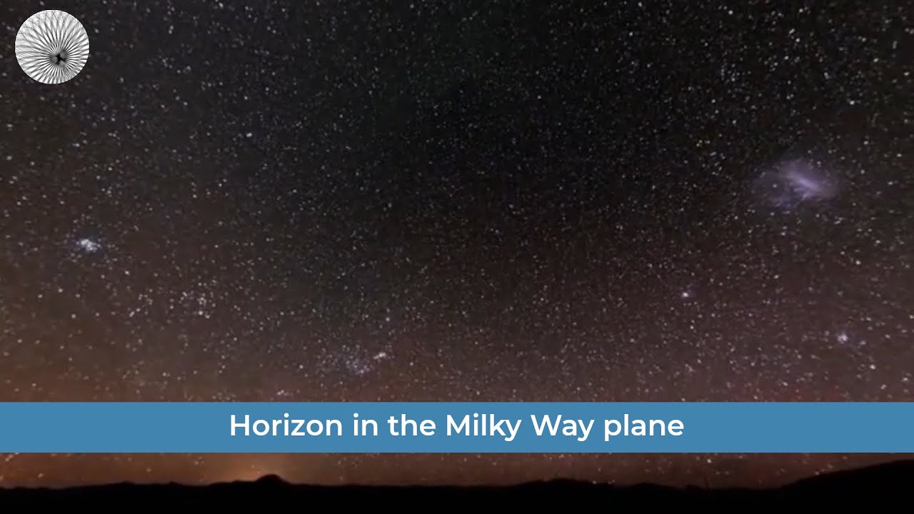 Horizon in the Milky Way plane - YouTube