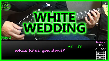 ✅ Billy Idol - WHITE WEDDING ✅ Electric Guitar Cover | Guitar Tutorial.