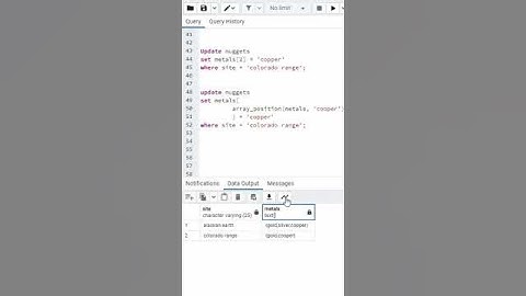 #11 PostgreSQL - Update Array Element using update statement.  #Shorts.